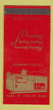 Matchbook Cover - Bank of Forest Park IL SAMPLE 30 Strike