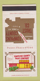 Matchbook Cover - Tompkins County Trust Company Ithaca NY SAMPLE 30 Strike
