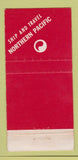 Matchbook Cover - Northern Pacific Railroad Vista Dome 30 Strike