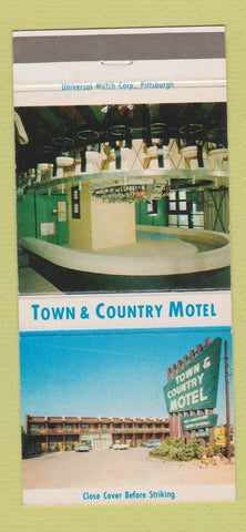 Matchbook Cover - Town and Country Motel Monroeville PA 30 Strike