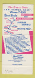 Matchbook Cover - Brass Door San Ramon CA 30 Strike