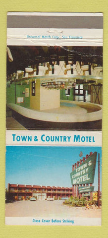 Matchbook Cover - Town and Country Motel Monroeville PA 30 Strike