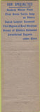 Matchbook Cover - Locke Ober Cafe Boston MA
