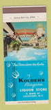 Matchbook Cover - Kolber's Niagara Liquor Store Lockport NY SAMPLE 30 Strike