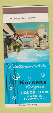 Matchbook Cover - Kolber's Niagara Liquor Store Lockport NY SAMPLE 30 Strike