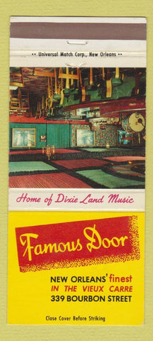 Matchbook Cover - Famous Door New Orleans LA 30 Strike