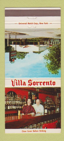 Matchbook Cover - Villa Sorrento Glen Cove LI NY 30 Strike