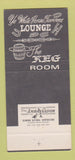 Matchbook Cover - Modern Hotel Nashua NH 30 Strike