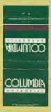 Matchbook Cover - Columbia Bar Grill Hollywood CA 30 Strike