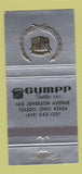 Matchbook Cover - Gump Cadillac Toledo OH 30 Strike