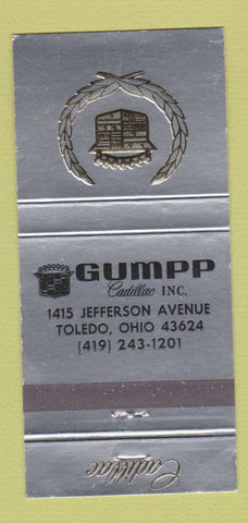 Matchbook Cover - Gump Cadillac Toledo OH 30 Strike