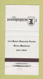 Matchbook Cover - L' Establishment Bar Montreal QC 30 Strike