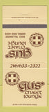Matchbook Cover - Gus' Chalet Lounge Akron OH 30 Strike