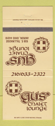 Matchbook Cover - Gus' Chalet Lounge Akron OH 30 Strike