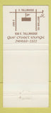 Matchbook Cover - Gus' Chalet Lounge Akron OH 30 Strike