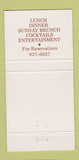 Matchbook Cover - Lamie's Tavern Hampton Center NH 30 Strike
