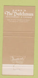 Matchbook Cover - Kunz's The Dutchman Restaurant Louisville KY 30 Strike