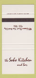 Matchbook Cover - Soho Kitchen New York City 30 Strike
