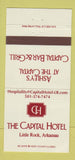 Matchbook Cover - Capital Hotel Little Rock AR 30 Strike