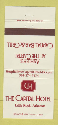 Matchbook Cover - Capital Hotel Little Rock AR 30 Strike