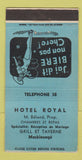 Matchbook Cover - Hotel Royal Maskinonge QC girlie BLUE 30 Strike