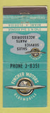 Matchbook Cover - Fincher Oldsmobile Miami FL 21 Strike Feature