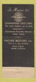 Matchbook Cover - Fincher Oldsmobile Miami FL 21 Strike Feature