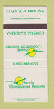 Matchbook Cover - Sands Oceanfront Resorts Myrtle Beach SC 30 Strike