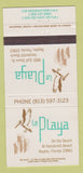 Matchbook Cover - La Playa Naples FL hotel 30 Strike
