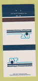 Matchbook Cover - Bearing and Transmission Regina Edmonton Winnipeg 30 Strike