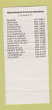 Matchbook Cover - Bearing and Transmission Regina Edmonton Winnipeg 30 Strike