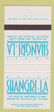 Matchbook Cover - Hotel Shangri La Santa Monica CA 30 Strike