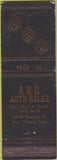 Matchbook Cover - ABC Auto Sales Fort Wayne IN