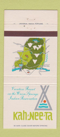 Matchbook Cover - Kah Nee Ta Resort Warm Springs OR 30 Strike