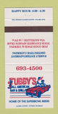 Matchbook Cover - Tubby's All American Bar Grill  30 Strike