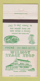 Matchbook Cover - Wilmot Stage Stop WI 30 Strike