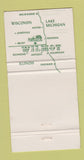 Matchbook Cover - Wilmot Stage Stop WI 30 Strike