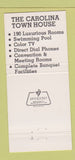 Matchbook Cover - Carolina Town House Columbia SC 30 Strike