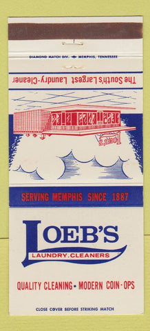 Matchbook Cover - Loeb's Laundry Cleaners Memphis TN 30 Strike