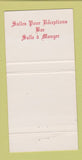 Matchbook Cover - The Wave Restaurant WEAR 30 Strike
