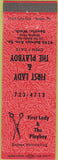 Matchbook Cover - First Lady  and  The Playboy Salon Seattle WA orange