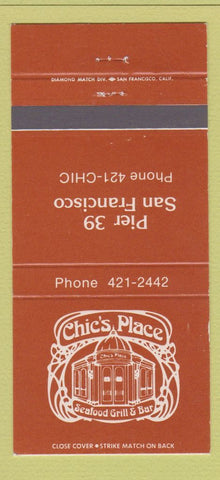 Matchbook Cover - Chic's Place San Francisco CA 30 Strike
