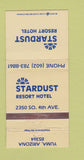 Matchbook Cover - Stardust Resort Hotel Yuma AZ 30 Strike