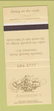 Matchbook Cover - Anderson's Vancouver BC restaurant 30 Strike