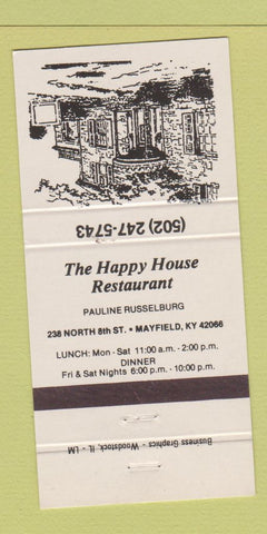 Matchbook Cover - Happy House Restaurant Mayfield KY 30 Strike