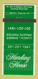 Matchbook Cover - Harding House Harding NJ 30 Strike