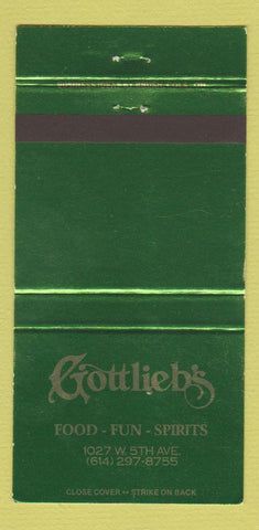 Matchbook Cover - Gottlieb's Restaurant 30 Strike