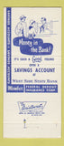 Matchbook Cover - West Side State Bank Fort Worth TX 30 Strike