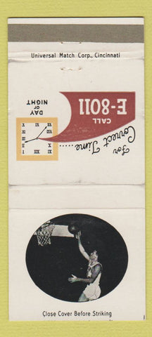 Matchbook Cover - Fort Wayne National Bank IN basketball player 30 Strike