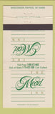 Matchbook Cover - Mead Inn Wisconsin Rapids WI 30 Strike